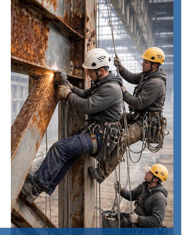 Зачистка металла от ржавчины в Балакове от 356 р. | ВЫСОТНИК-Блк