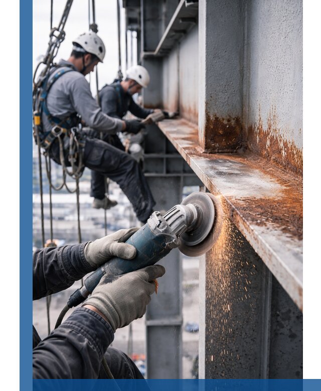 Зачистка металла от ржавчины и подготовка поверхностей в Балакове