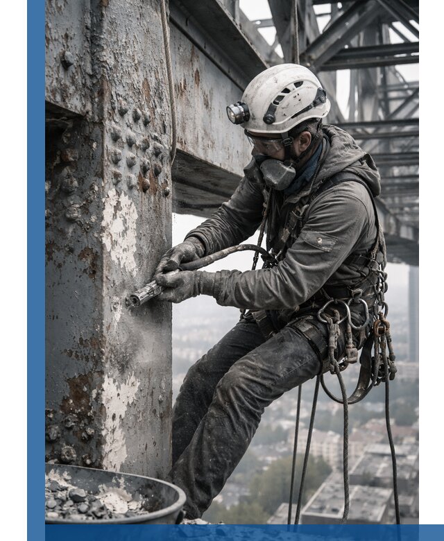 Удаление старой краски с металлических конструкций в Балакове