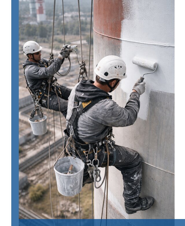 Покраска дымовых труб в Балакове: антикоррозийная защита и восстановление