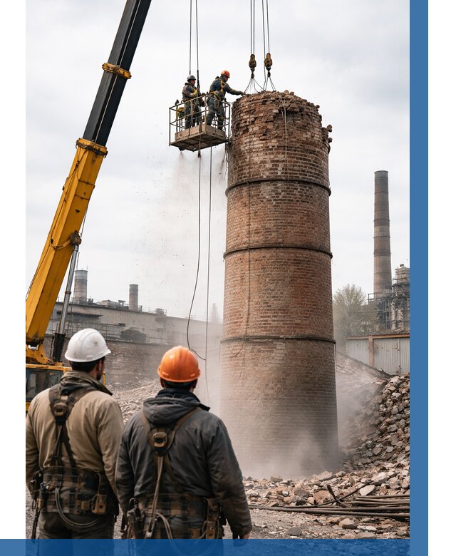 Демонтаж дымовой трубы в Балакове от 91593 р. | ВЫСОТНИК-Блк, смета