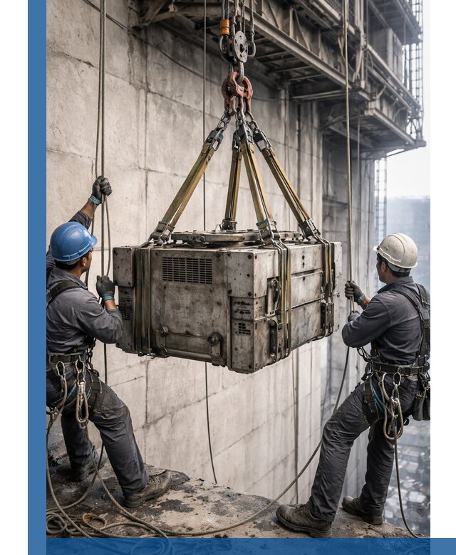 Такелажные работы на высоте, подъем и монтаж грузов в Балакове