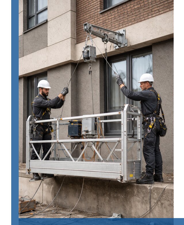 Монтаж и подъем фасадной люльки в Балакове с гарантией безопасности