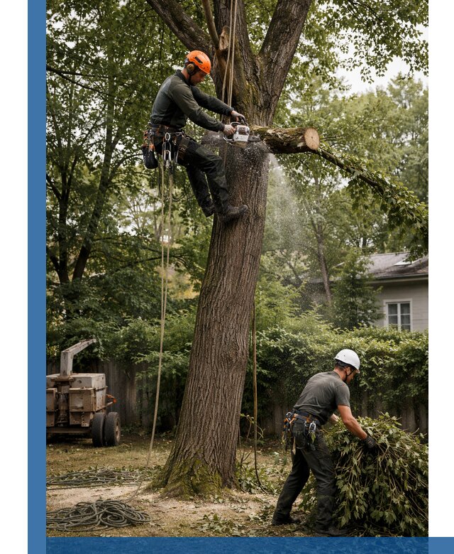 Кронирование деревьев в Балакове, безопасная высотная обрезка