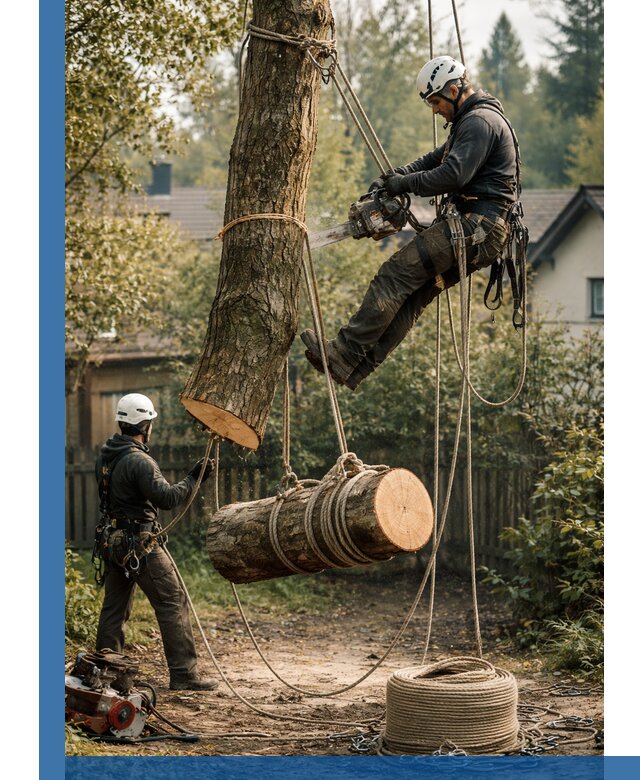 Валка деревьев частями в Балакове, безопасно и аккуратно