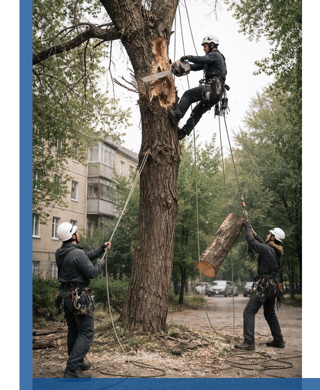 Срочное удаление аварийных деревьев в Балакове с гарантией безопасности