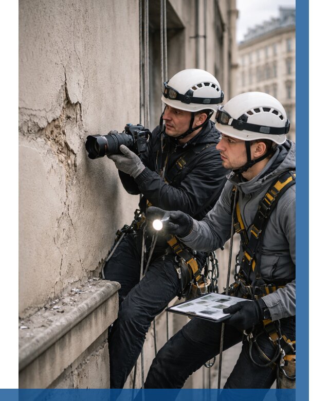 Фотофиксация дефектов фасада в Балакове от 4580 р. | ВЫСОТНИК-Блк